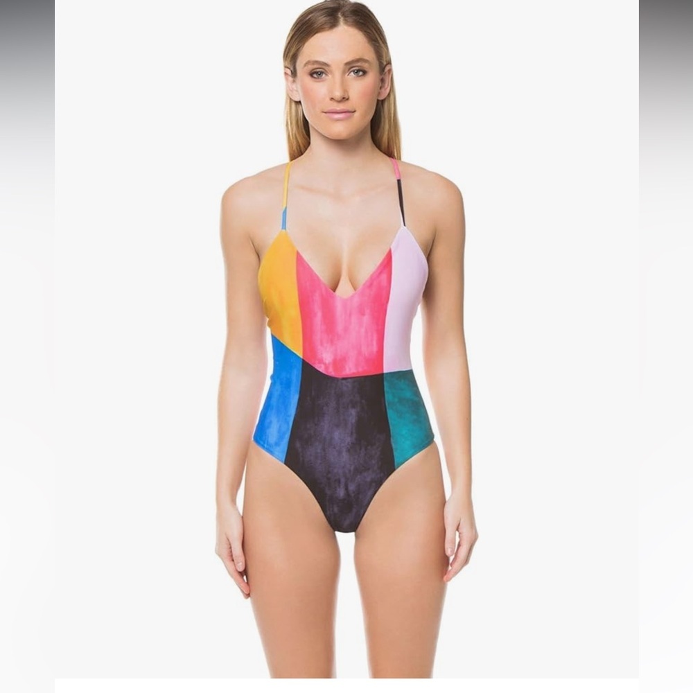 Mara Hoffman Multicolor Striped One-Piece Swimsuit - Picture 12 of 13
